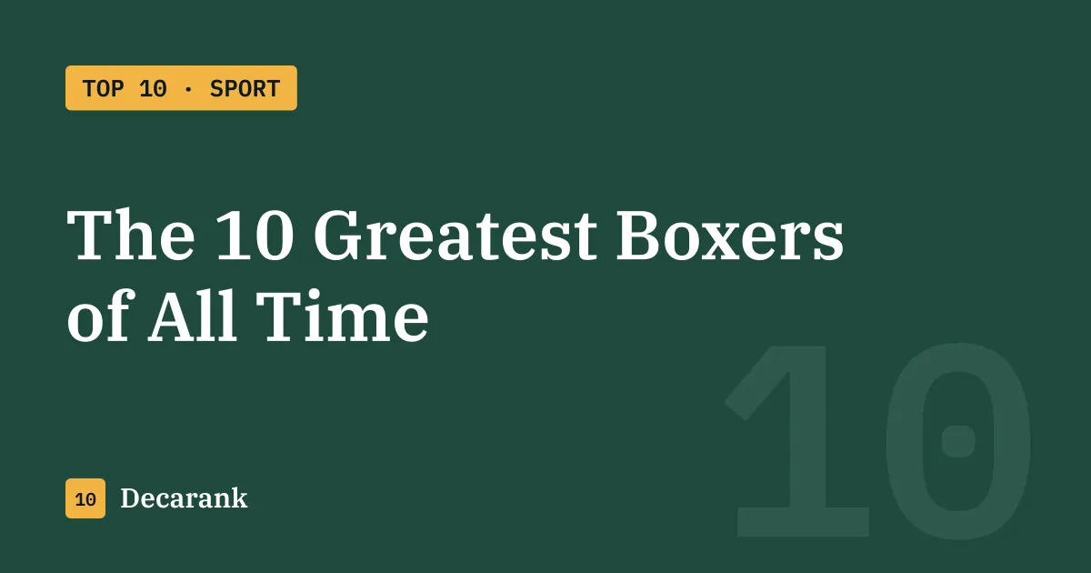 Ranking: The 10 Greatest Boxers of All Time