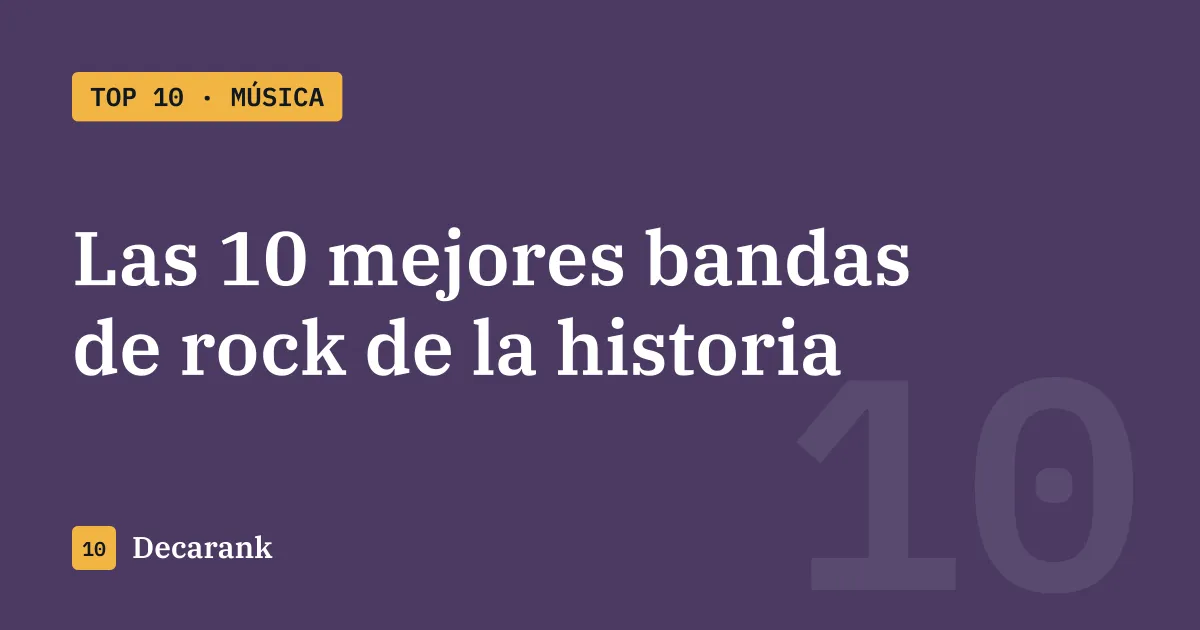 Ranking de las 10 mejores bandas de rock de la historia